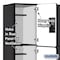 Salsbury Industries 3 Tier Designer Locker, 54"Wx76"Hx18"D, 9 Door, Black 18-23368BLK - alternate 3